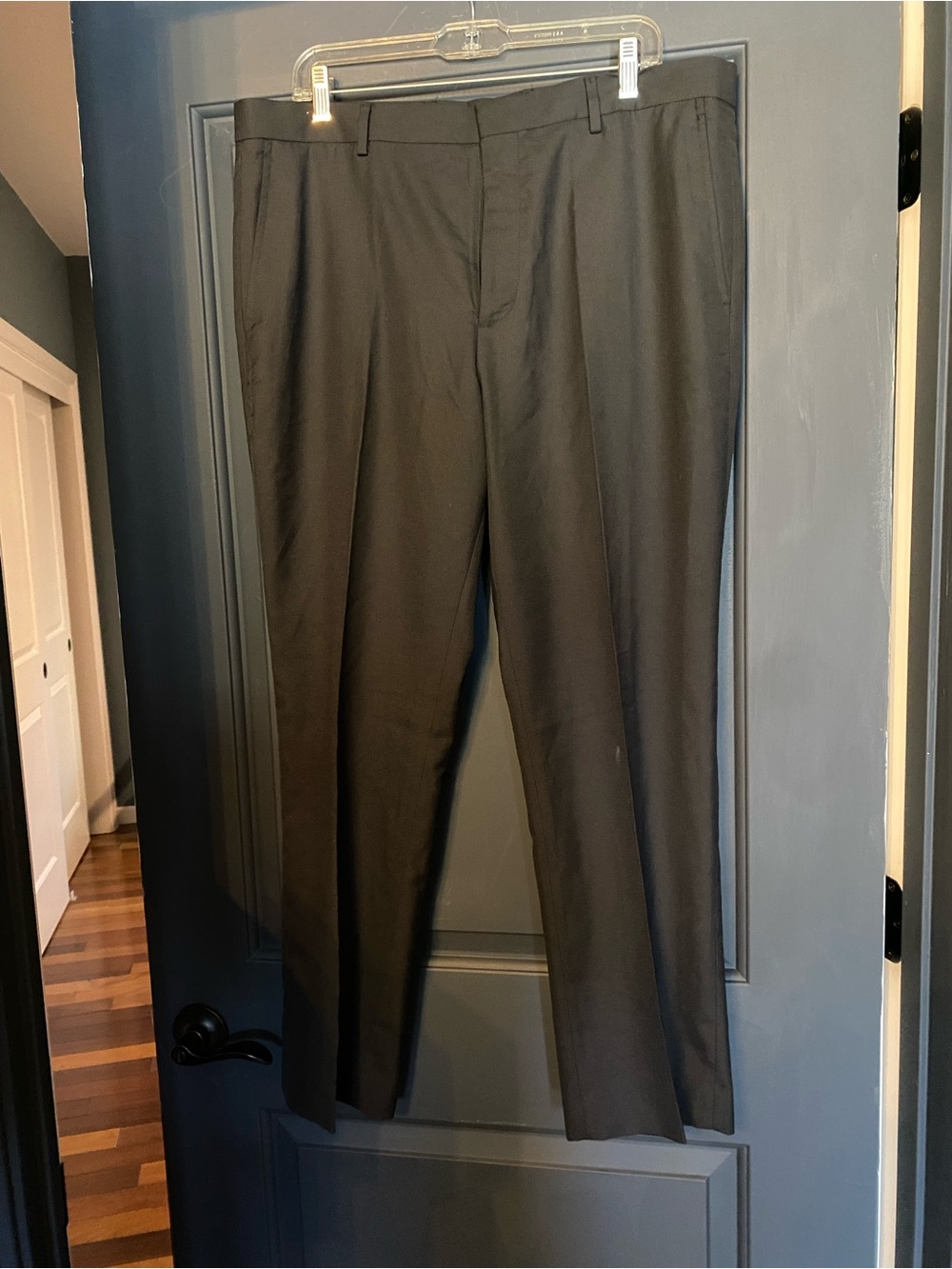 Perry Ellis Men's Black Dress Trousers